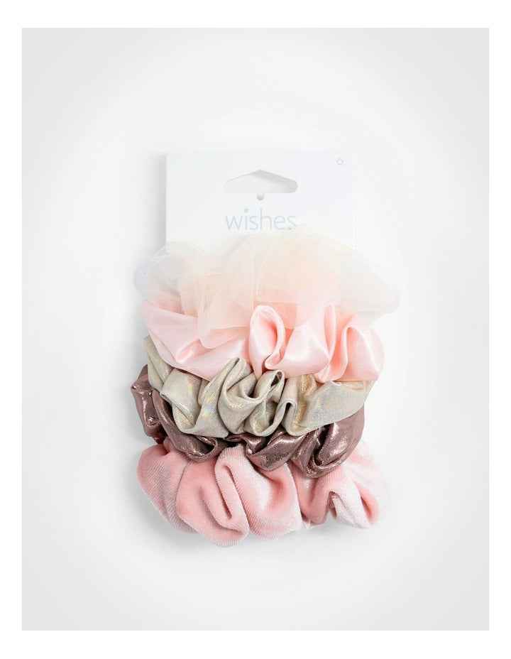 Pink Scrunchie 5 Pack in Multi