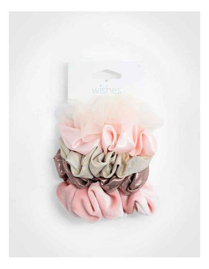 Pink Scrunchie 5 Pack in Multi