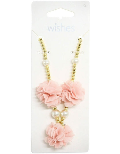Flower Beaded Necklace in Multi