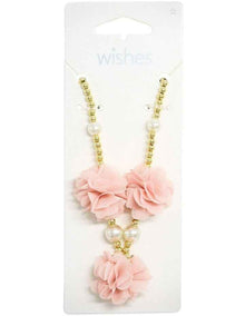 Flower Beaded Necklace in Multi