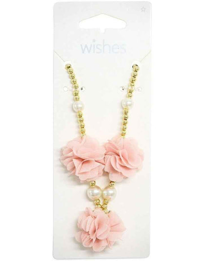 Flower Beaded Necklace in Multi