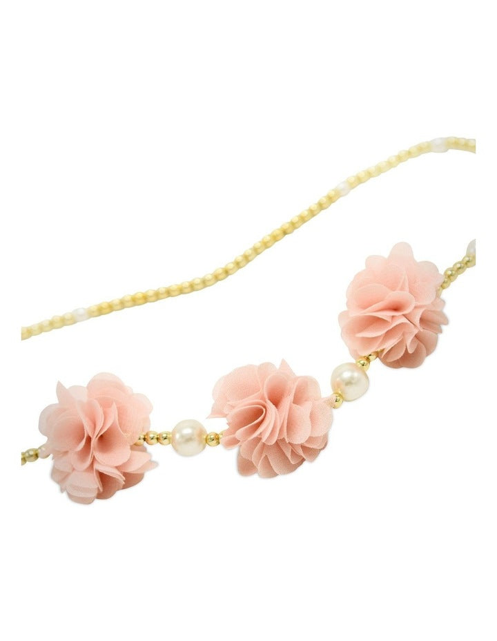 Flower Beaded Necklace in Multi