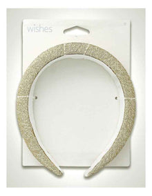 Glitter Padded Alice Band in Gold