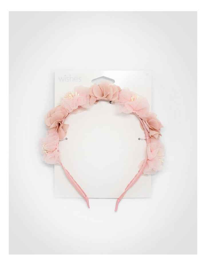 Pink Pearl Floral Aliceband in Multi