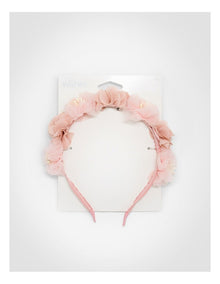 Pink Pearl Floral Aliceband in Multi