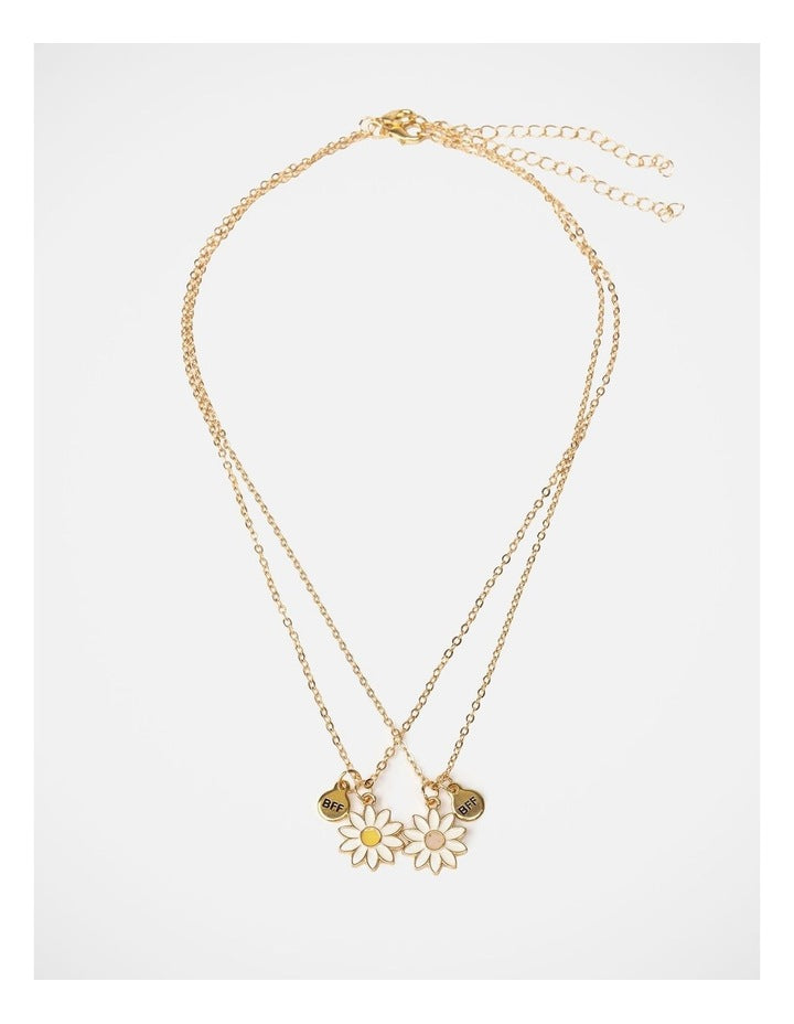 Wishes Best Friends Daisy Necklace Set
