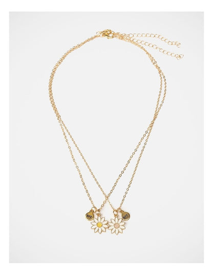 Wishes Best Friends Daisy Necklace Set