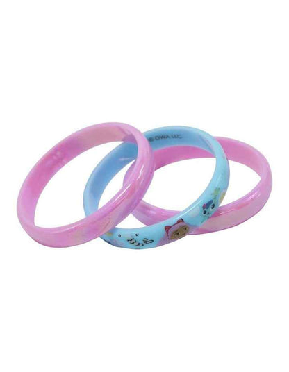 Iridescent Bangle Set in Multi