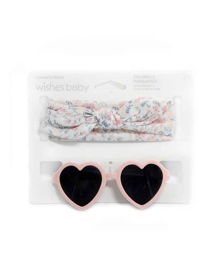 Baby Flower Headband and Sunglasses Set in Multi