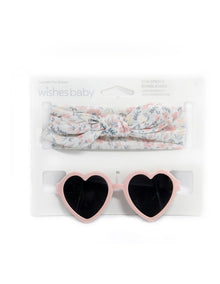 Baby Flower Headband and Sunglasses Set in Multi