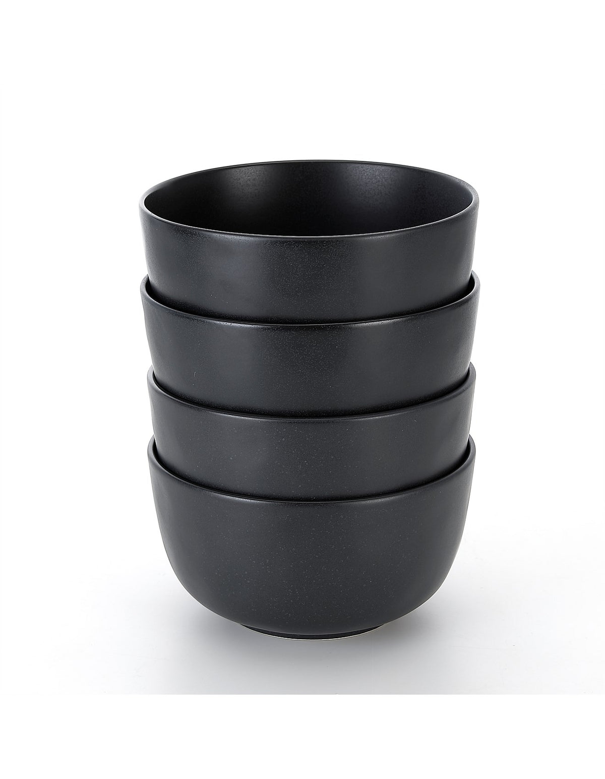Airlie Noodle and Soup Bowls Set of 4 Black