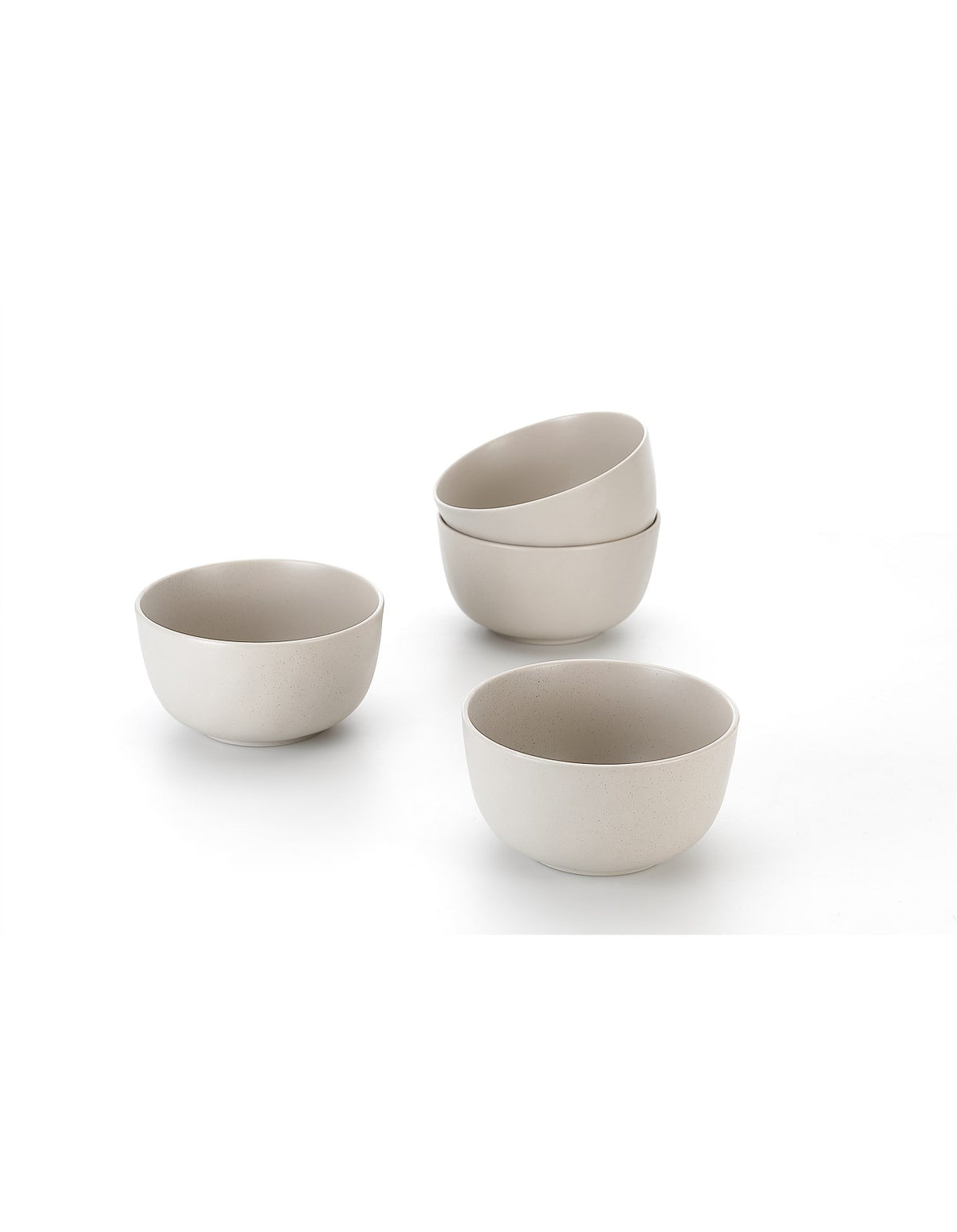 Airlie Sand Stoneware Noodle and Soup Bowls Set of 4