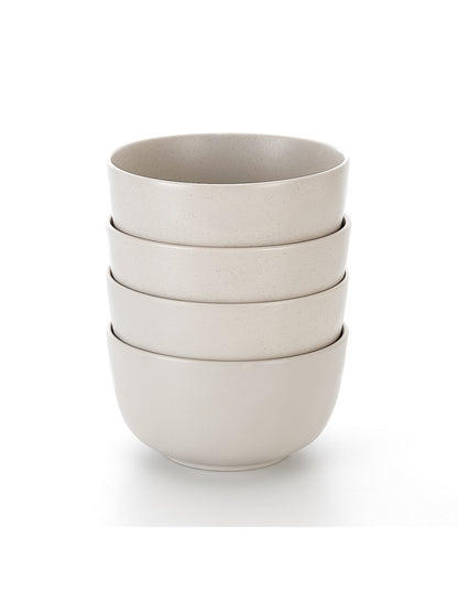Airlie Sand Stoneware Noodle and Soup Bowls Set of 4
