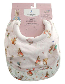 Flopsy Mopsy And Cotton Tail Dribble Bibs 2 Pack in Pink