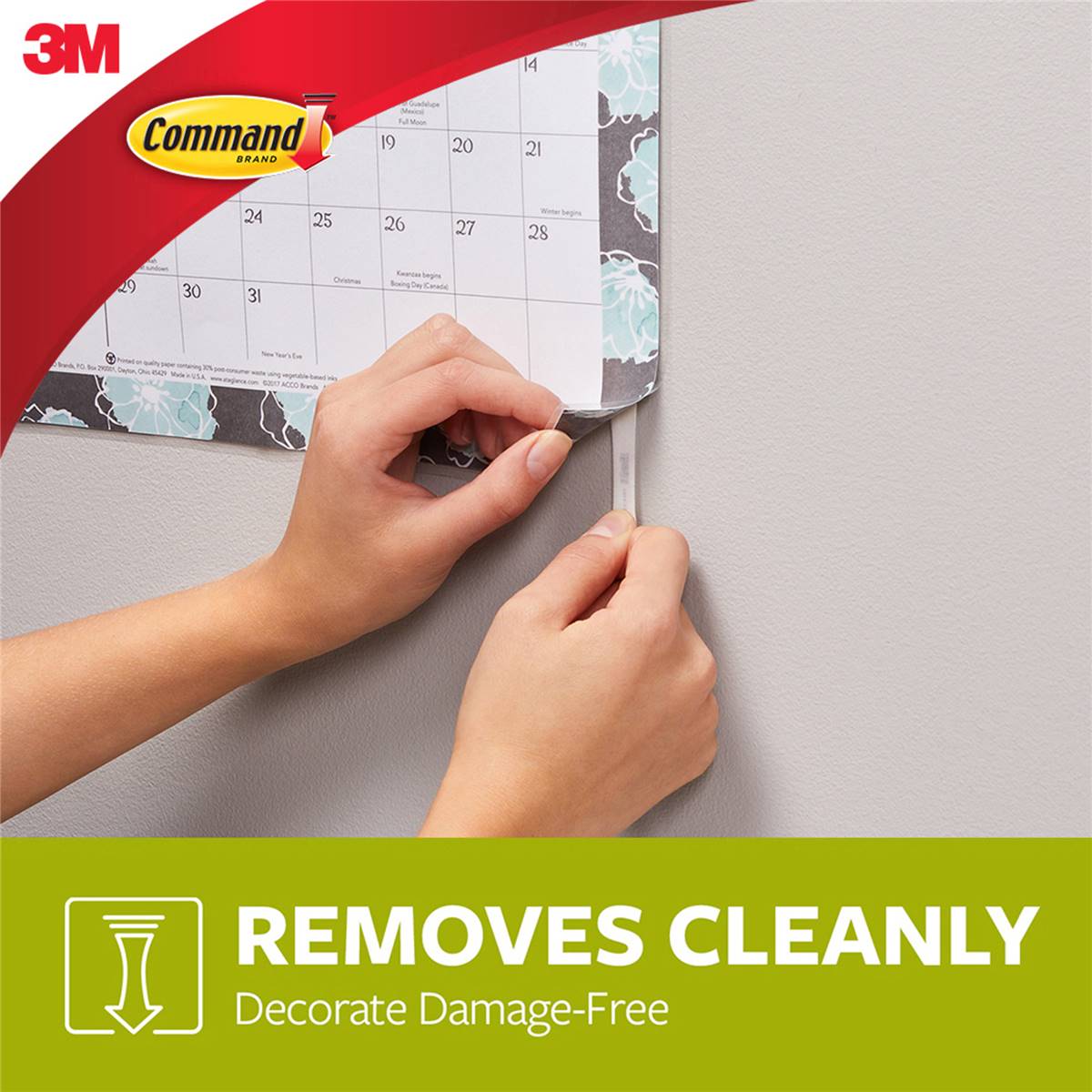 3M Command Adhesive Poster Strips Small 12 pack