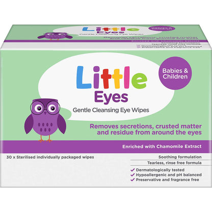 Little Eyes Gentle Cleansing Wipes 30 Pack