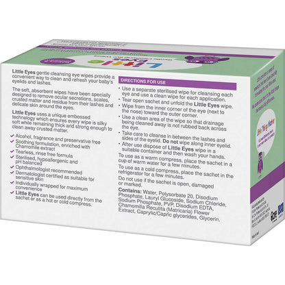 Little Eyes Gentle Cleansing Wipes 30 Pack