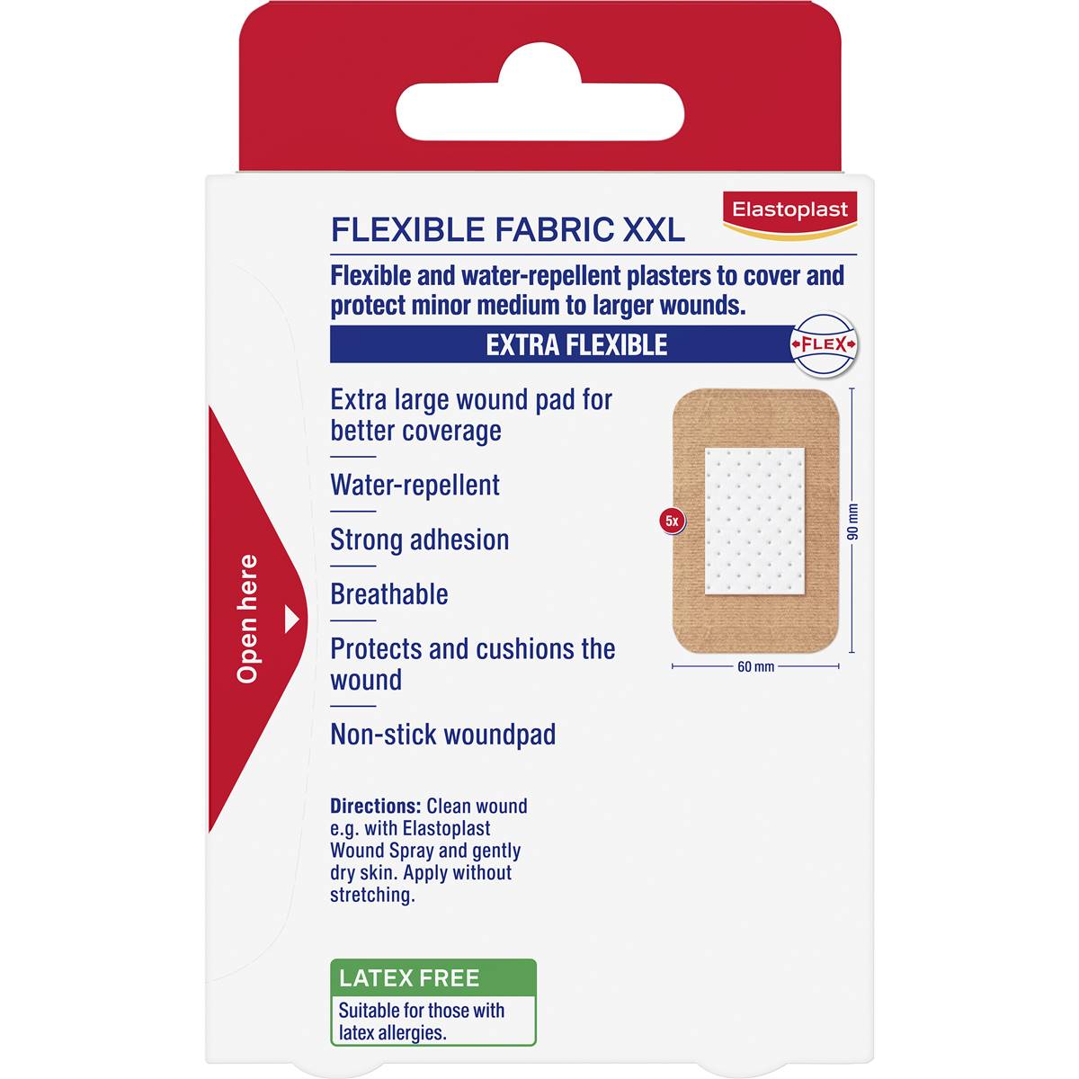 Elastoplast Strips Flexible Fabric XXL 5 pack