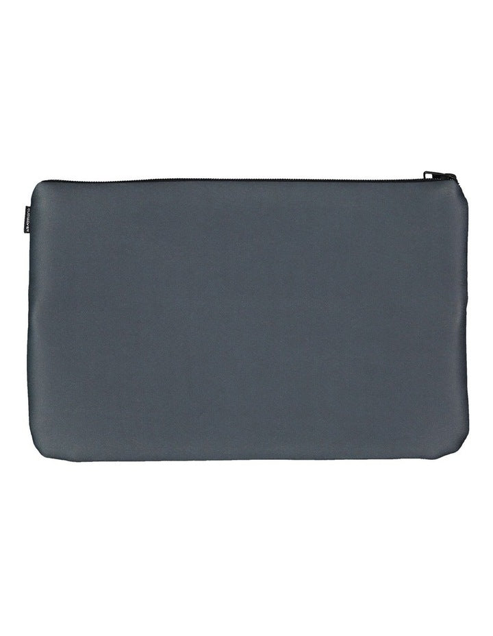 Blocked Jumbo Pencil Case in Grey