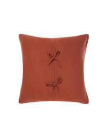Washed Linen 65cm European Pillowcase Rust