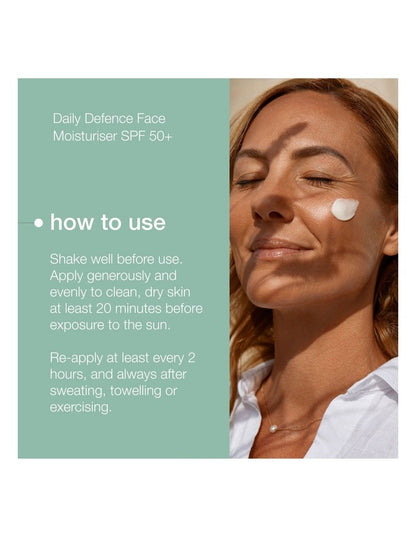 Daily Defence SPF50+ Face Moisturiser 100ml