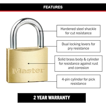Master Lock Padlock 40mm each