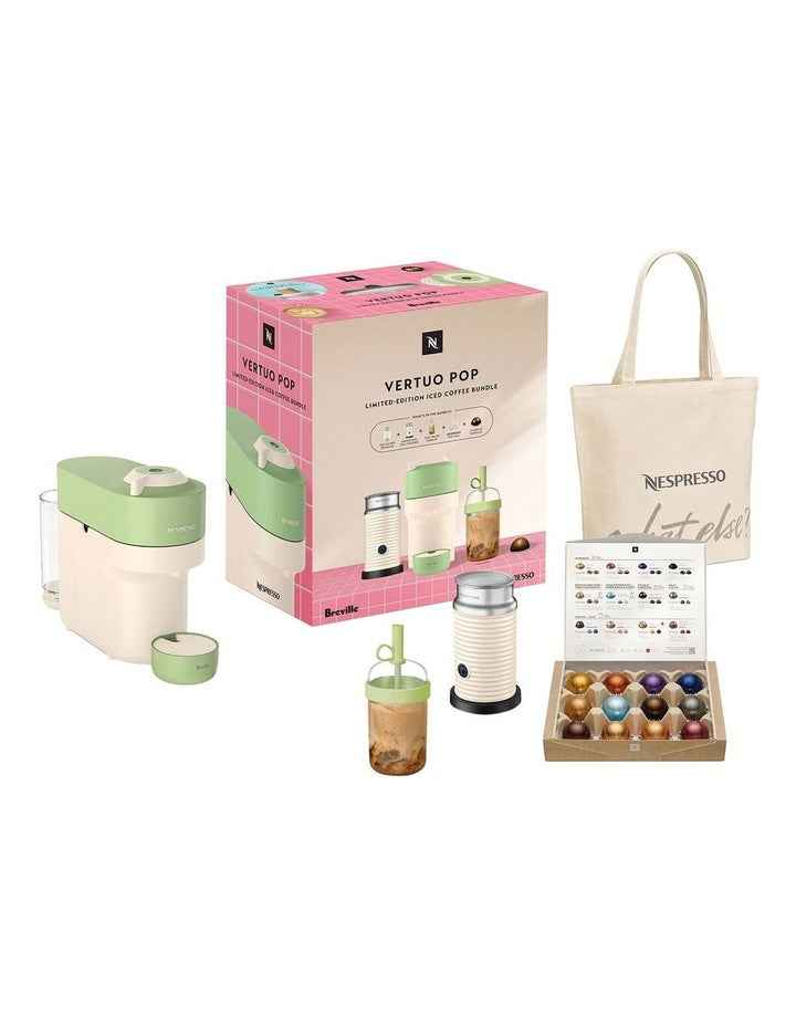 Vertuo BNV150PTC4IAN2 Pop Limited Edition Iced Coffee Bundle in Pistachio