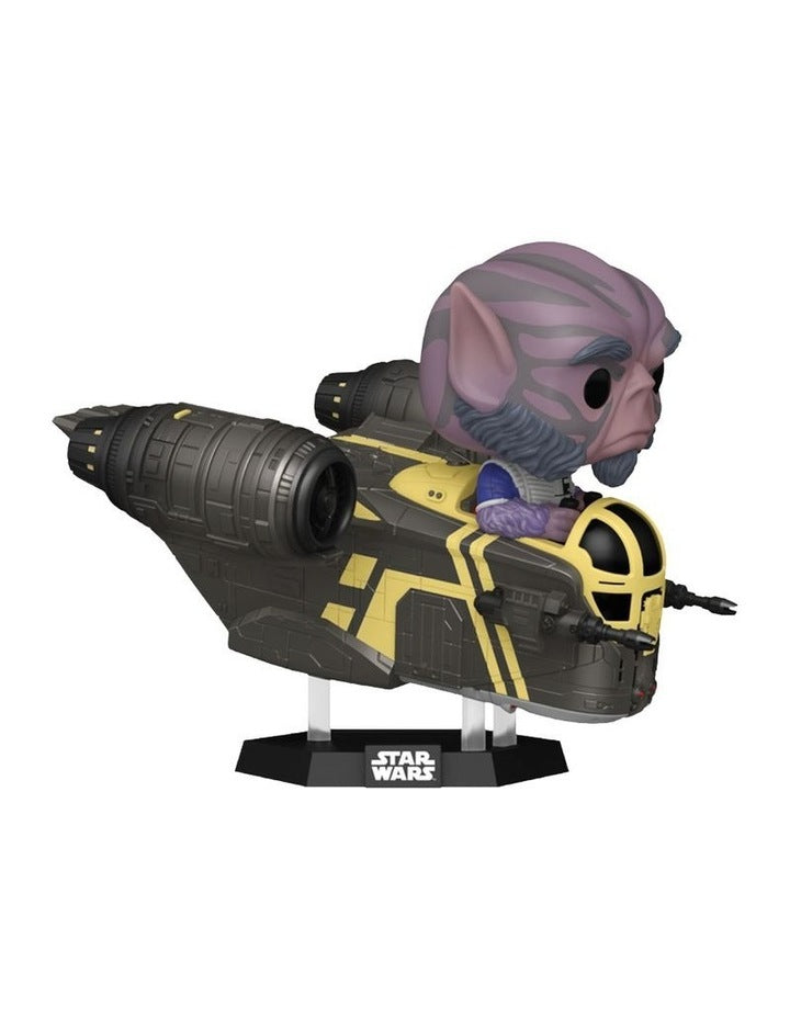 Mandalorian And Grogu Zeb With Razor Crest Pop Ride