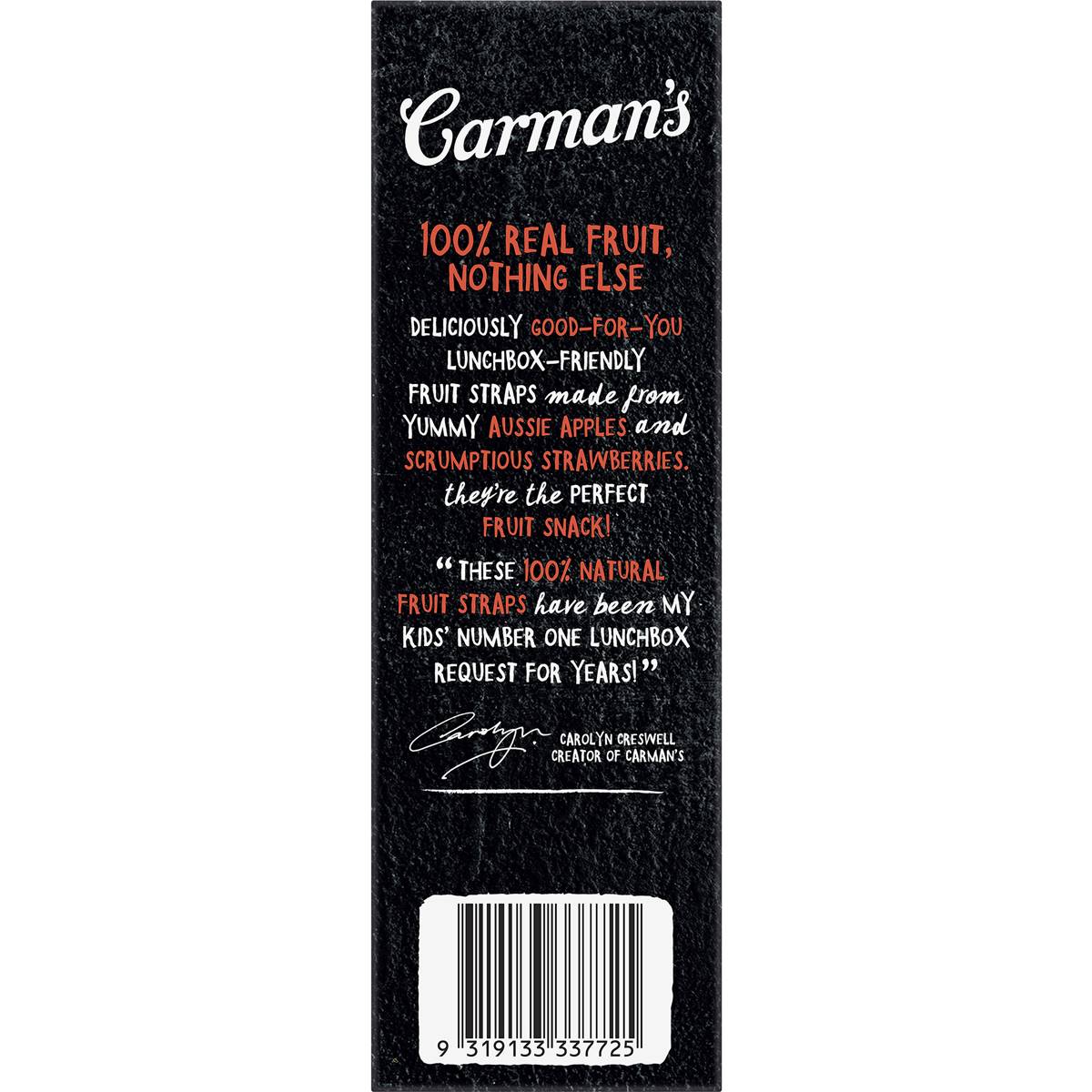 Carman's Fruit Straps Apple & Strawberry Twin Packs 5 pack