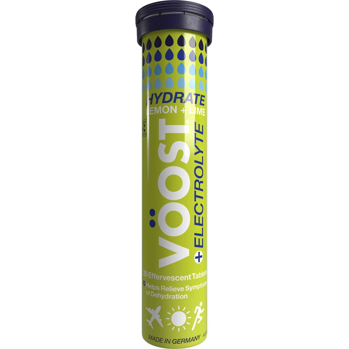Voost Hydrate Lemon + Lime Effervescent Tablets 20 Pack