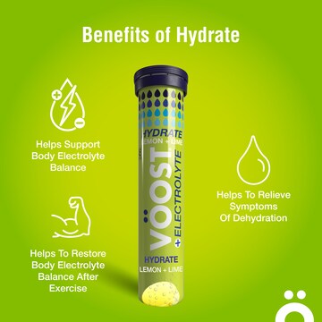 VOOST Hydrate Lemon + Lime Effervescent Tablets 20 pack