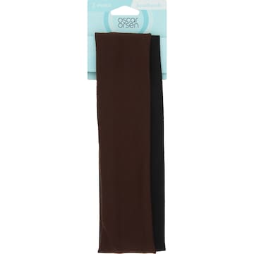 Oscar Orsen Elastic Headband Black & Brown 2 pack