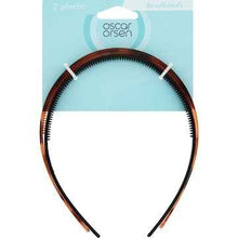 Oscar Orsen Plastic Headband Black & Brown Tortoise 2 pack