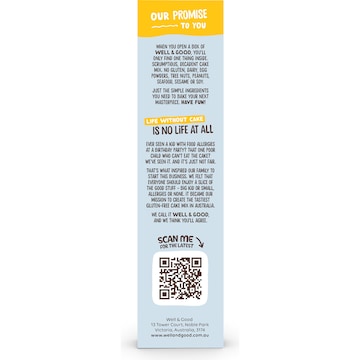 Well & Good Lemon Coconut Cake Mix 475g