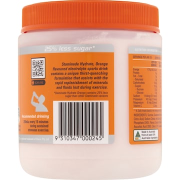 Staminade Hydrate Electrolyte Powder Orange 585g