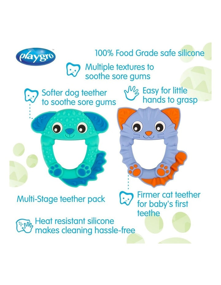 Soothe And Chew Silicone Teethers Set