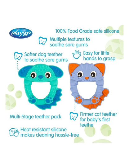 Soothe And Chew Silicone Teethers Set