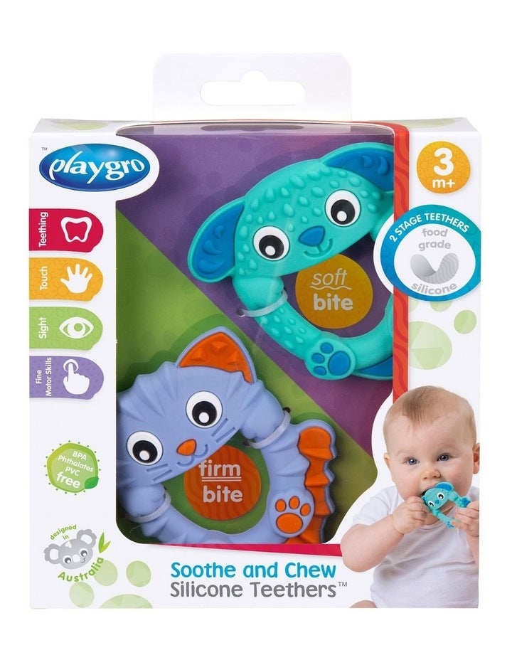 Soothe And Chew Silicone Teethers Set