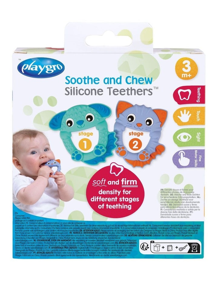 Soothe And Chew Silicone Teethers Set