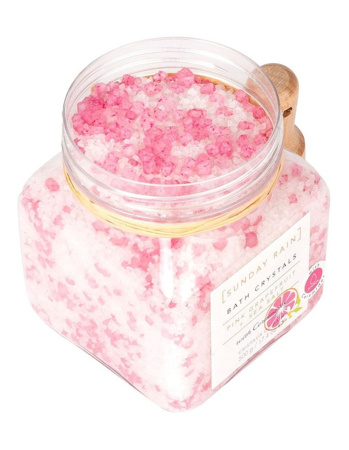 Pink Grapefruit & Sea Salt Bath Crystals 500g