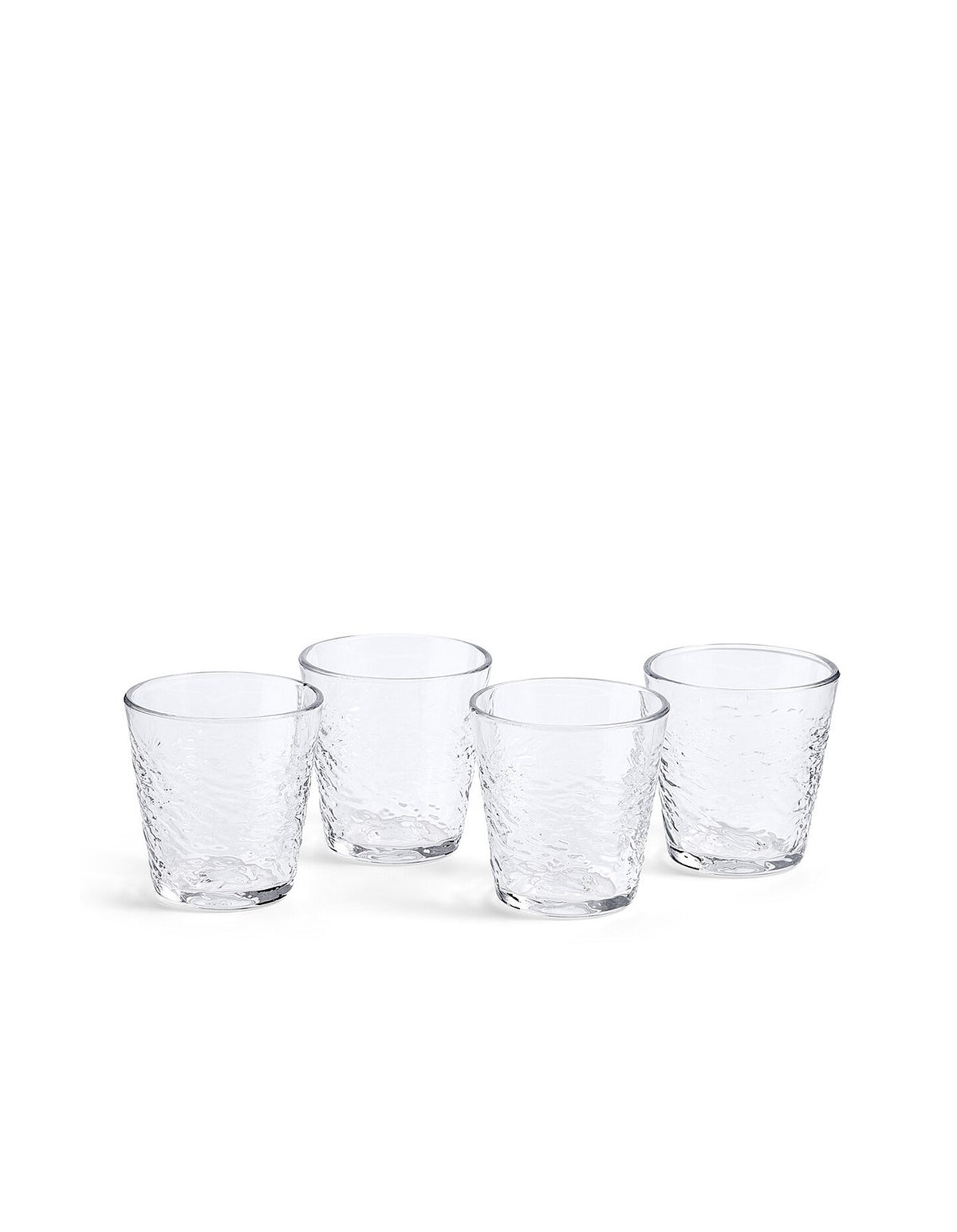 RD PACIFIC GLASS TUMBLER CLEAR 4PC