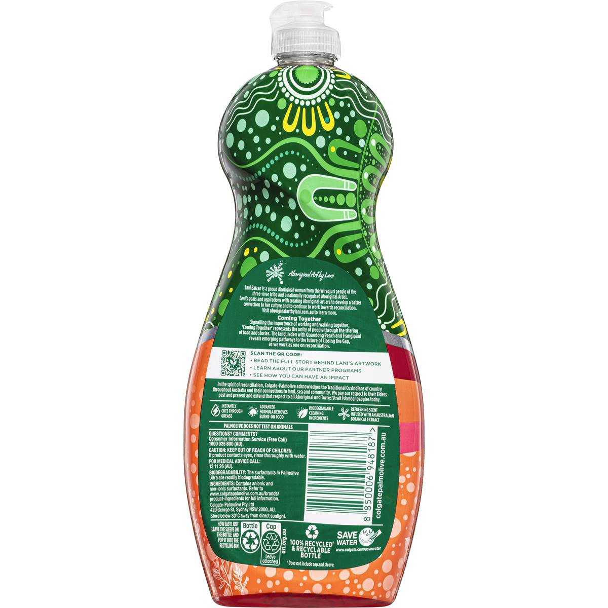 Palmolive Dishwashing Liquid Au Extracts Peach - Ultra 750ml