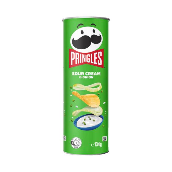 PRINGLES POTATO CHIPS:SOUR CREAM & ONION:.:134 GRAM