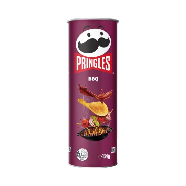PRINGLES POTATO CHIPS:BARBEQUE:.:134 GRAM
