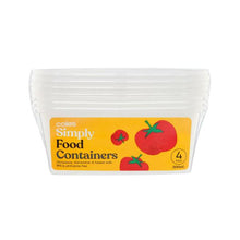 COLES SIMPLY FOOD CONTAINERS 300ML 4PACK