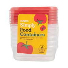 COLES SIMPLY FOOD CONTAINERS 200ML