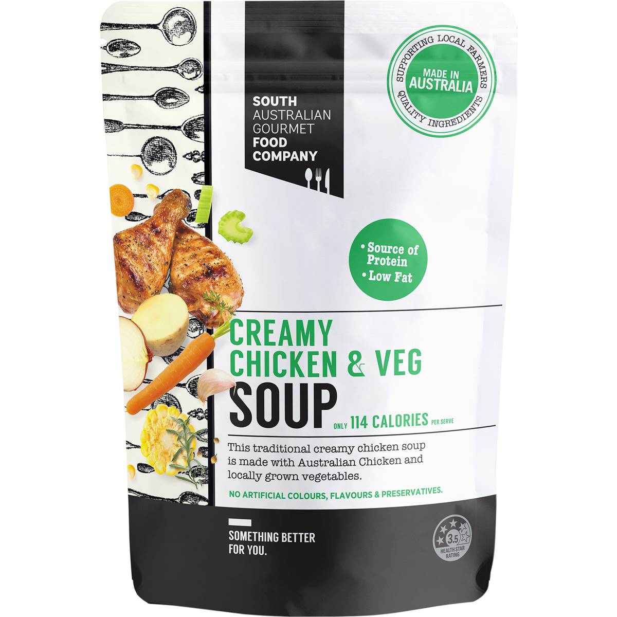 South Australian Gourmet Food Company Creamy Chicken & Veg Soup 430g