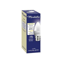 MIRABELLA GLOBE LED CANDLE BC 5.5W 470 LUMENS