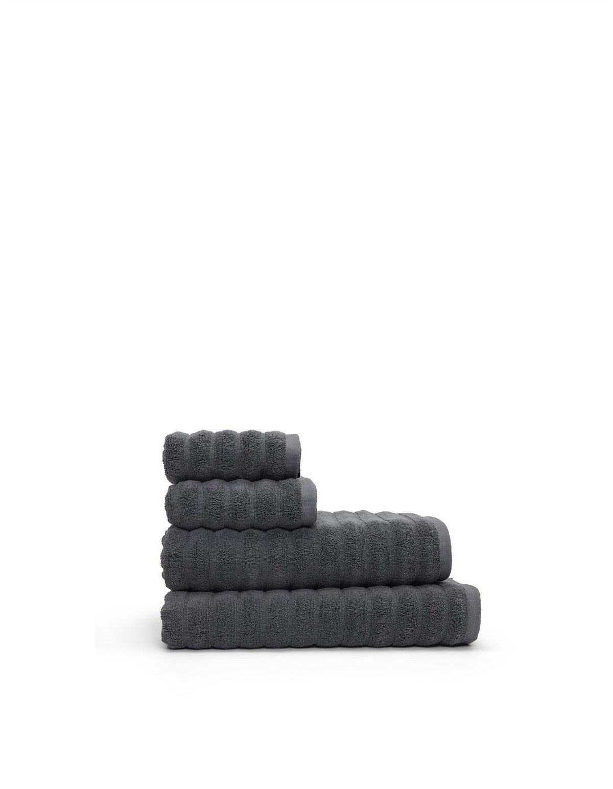 Hepburn Luxe Organic Turkish Cotton Bath Towel Charcoal