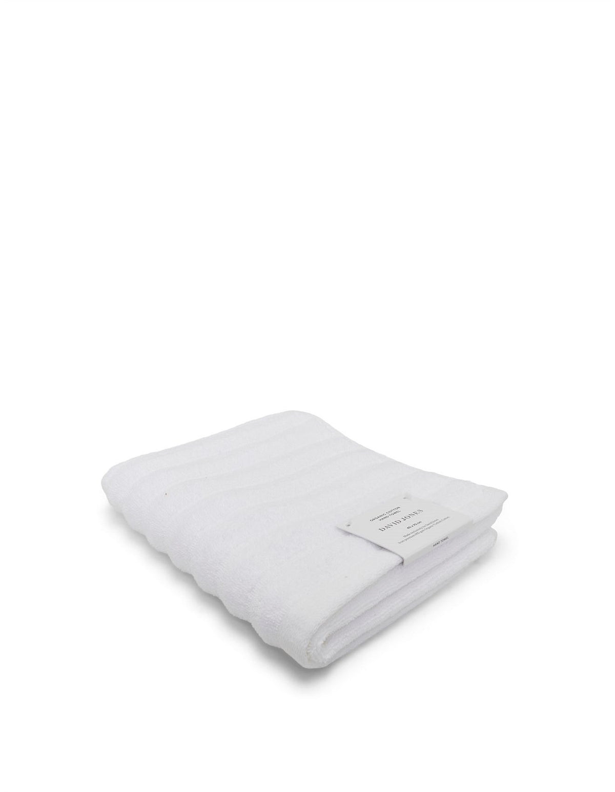 Hepburn Luxe Organic Turkish Cotton Hand Towel White